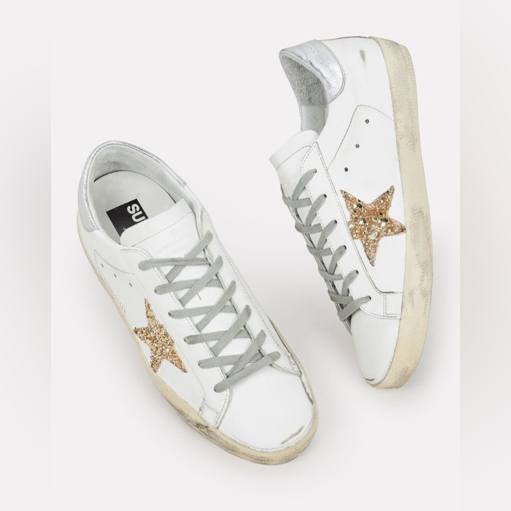 Golden Goose Womens Superstar Low-Top Sneaker 38